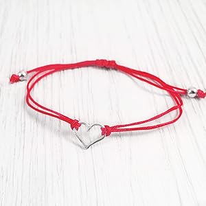Amazon.com: Claudia Lira Joyas Red Womens Friendship Bracelet
